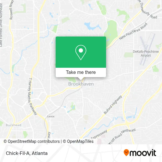 Chick-Fil-A map