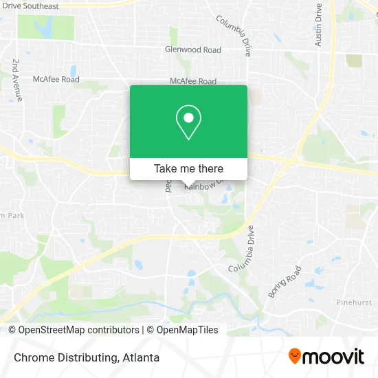 Chrome Distributing map