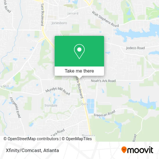 Xfinity/Comcast map