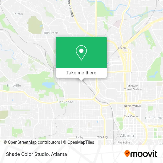 Shade Color Studio map