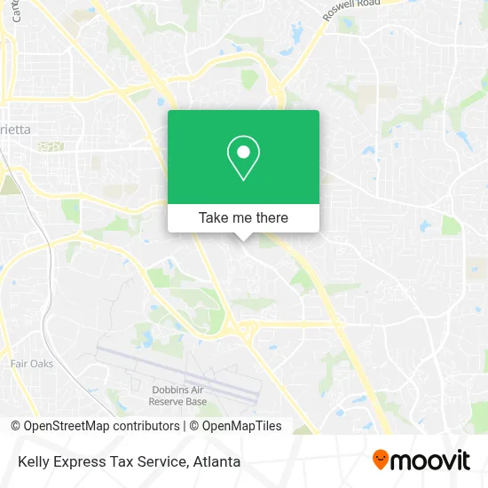 Kelly Express Tax Service map