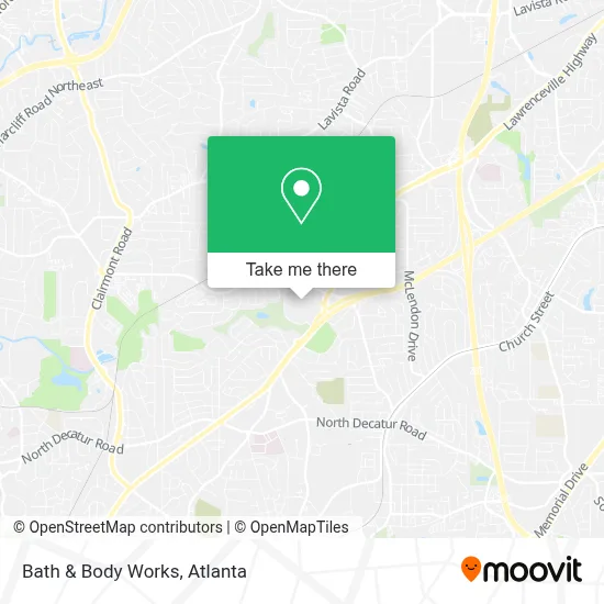 Bath & Body Works map
