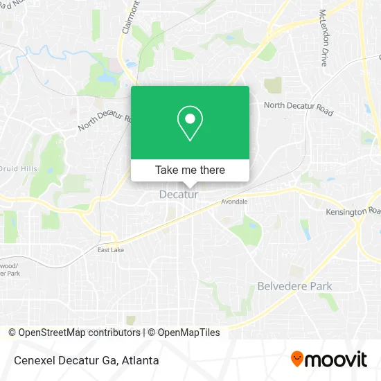 Cenexel Decatur Ga map