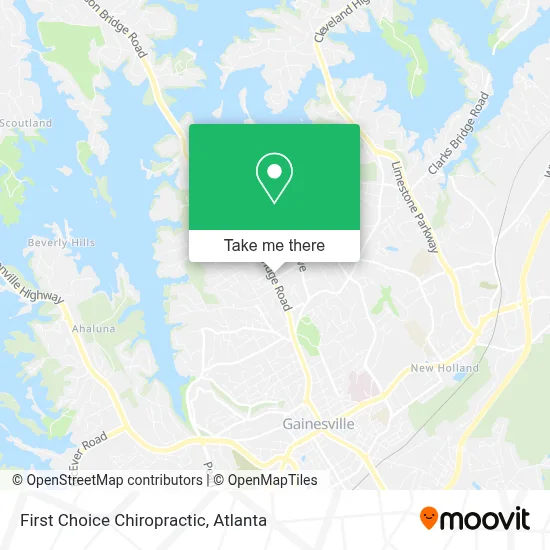 First Choice Chiropractic map