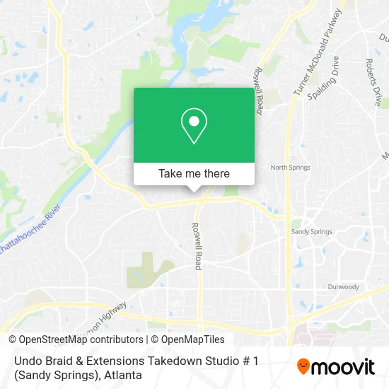 Undo Braid & Extensions Takedown Studio # 1 (Sandy Springs) map