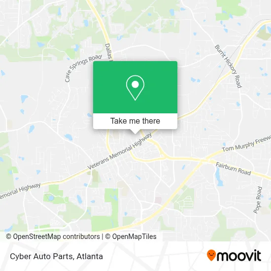 Cyber Auto Parts map