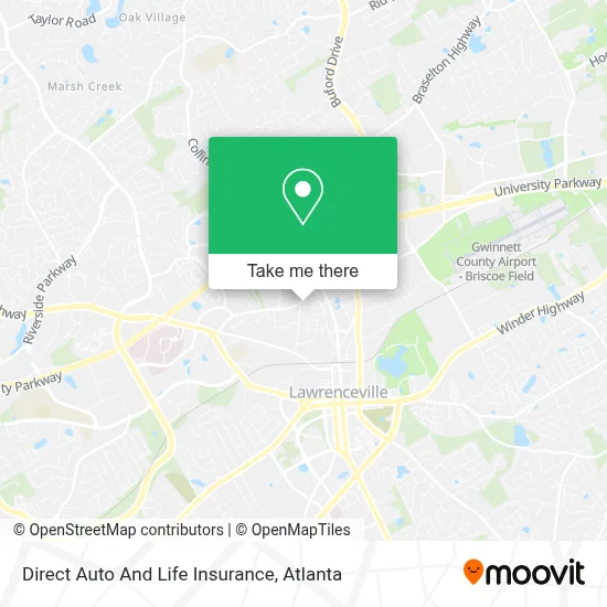 Direct Auto And Life Insurance map