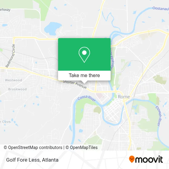 Golf Fore Less map
