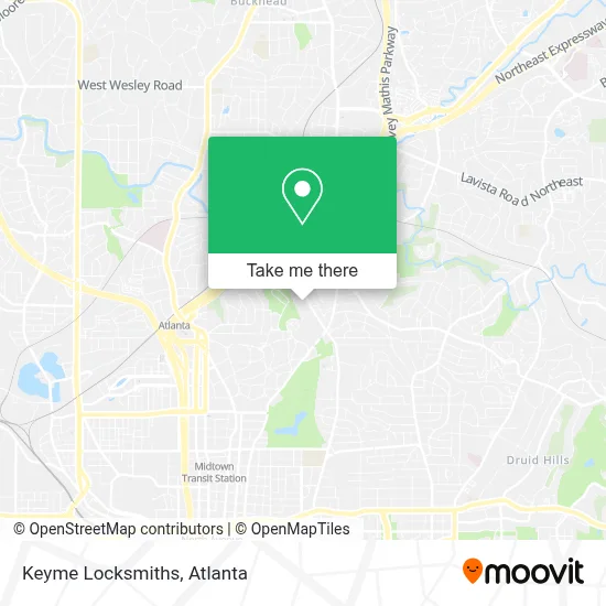 Keyme Locksmiths map