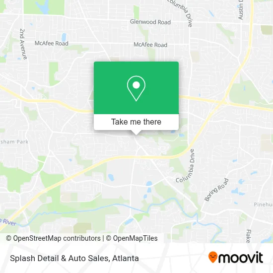 Splash Detail & Auto Sales map