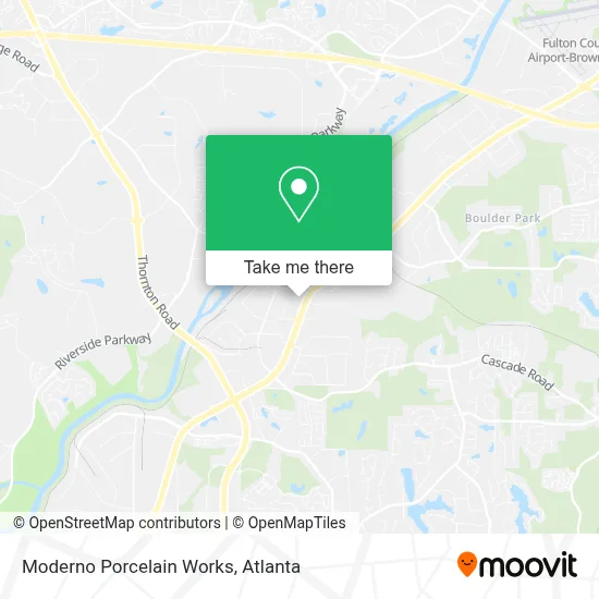 Moderno Porcelain Works map