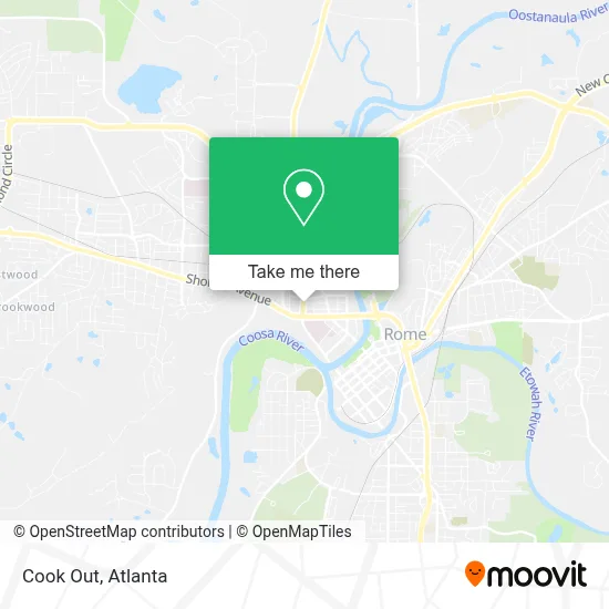 Cook Out map