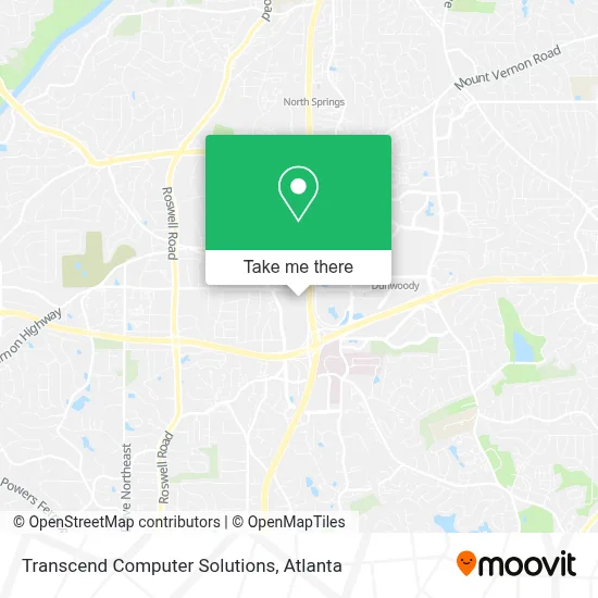 Transcend Computer Solutions map
