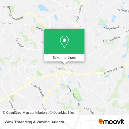 Wink Threading & Waxing map