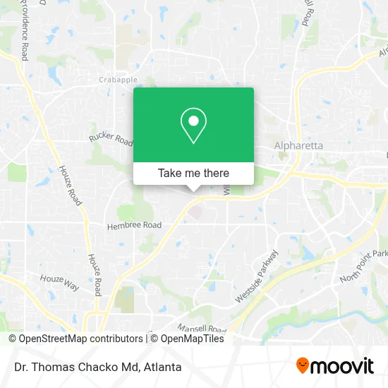 Dr. Thomas Chacko Md map