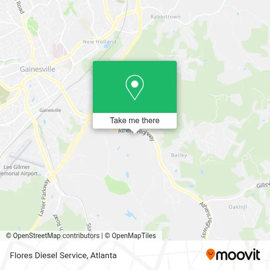 Flores Diesel Service map