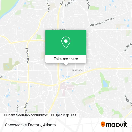 Cheesecake Factory map