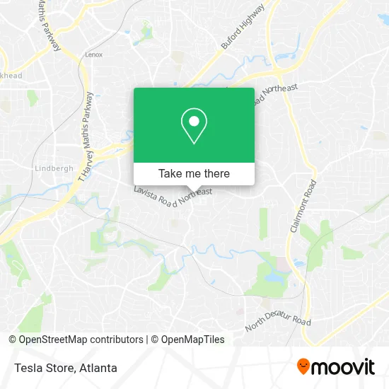 Tesla Store map