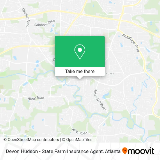 Devon Hudson - State Farm Insurance Agent map