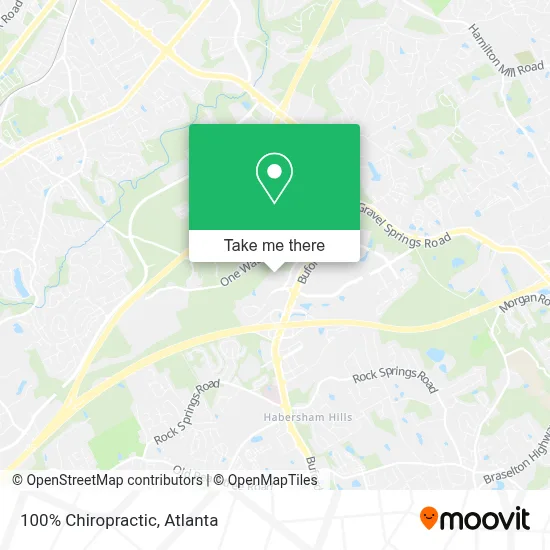 100% Chiropractic map