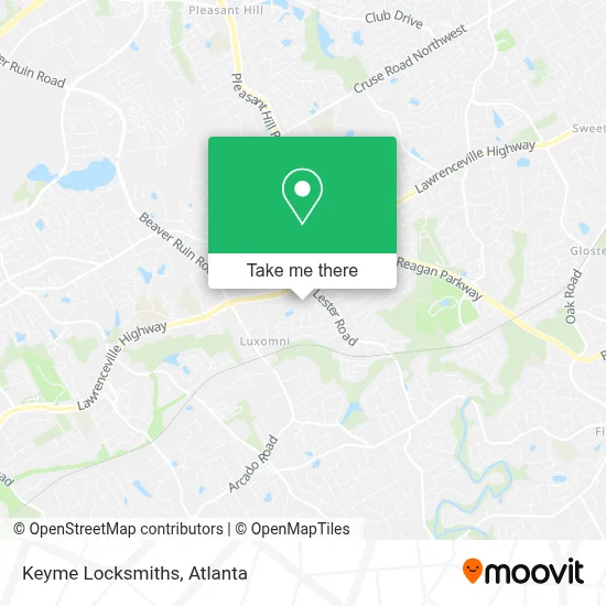 Keyme Locksmiths map