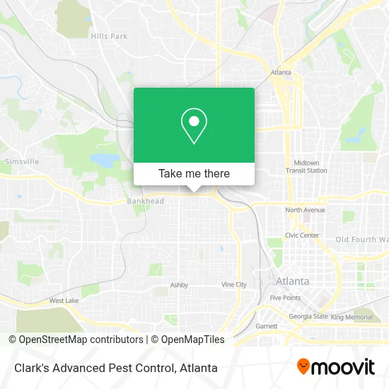 Clark's Advanced Pest Control map
