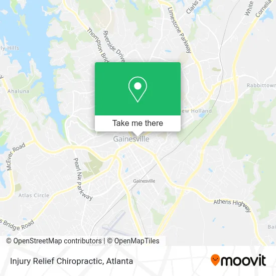 Injury Relief Chiropractic map