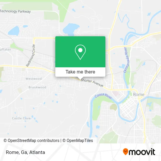 Rome, Ga map