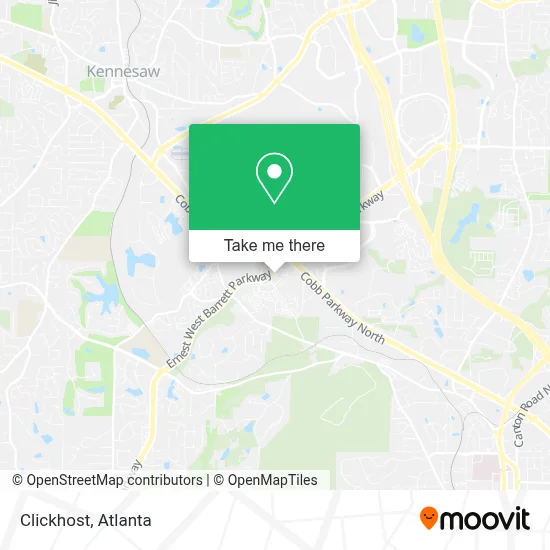 Clickhost map