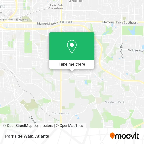 Parkside Walk map