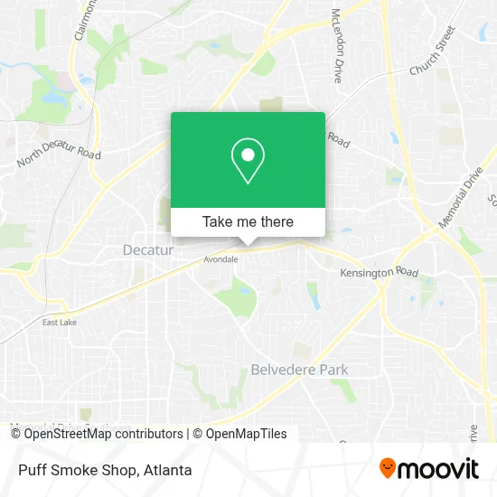 Puff Smoke Shop map