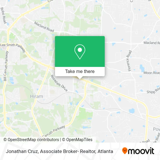 Jonathan Cruz, Associate Broker- Realtor map