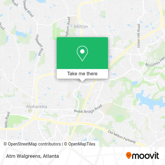 Atm Walgreens map