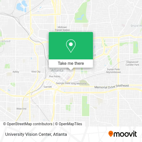 University Vision Center map