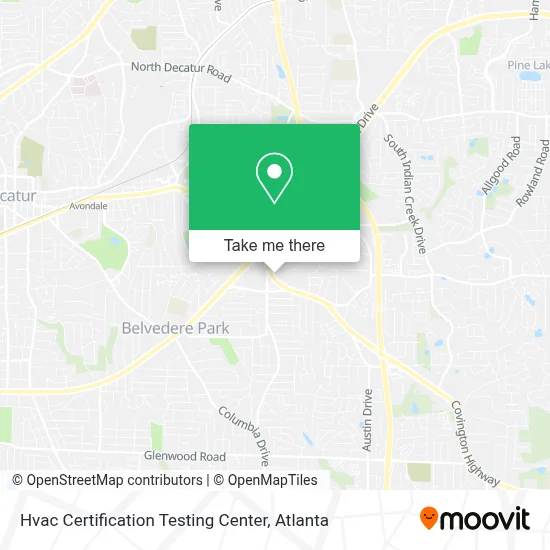 Hvac Certification Testing Center map