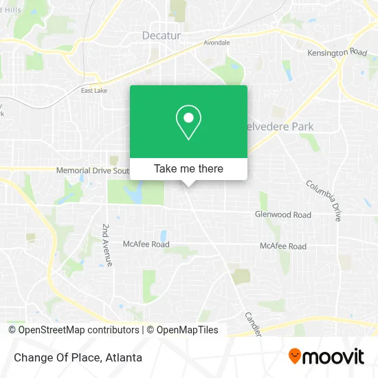 Change Of Place map