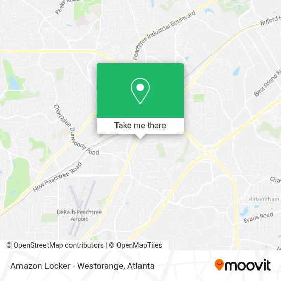 Amazon Locker - Westorange map