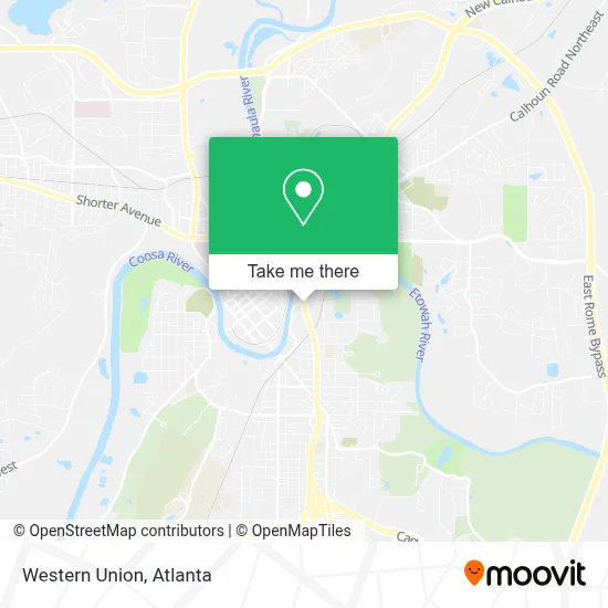 Western Union map