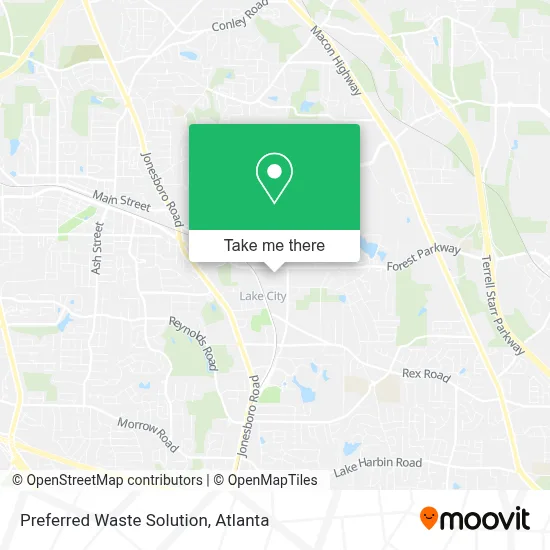 Preferred Waste Solution map