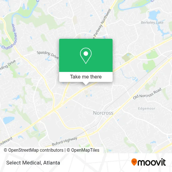 Select Medical map