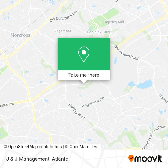 J & J Management map