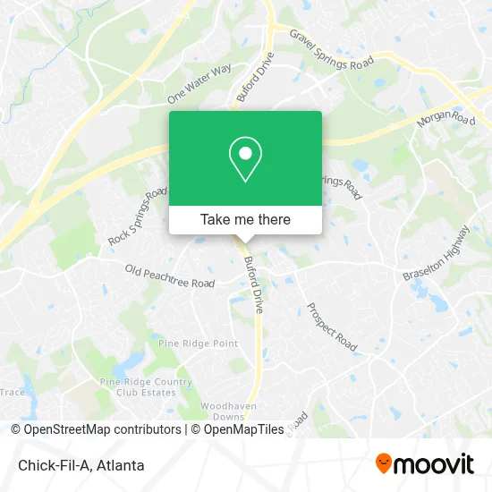 Chick-Fil-A map