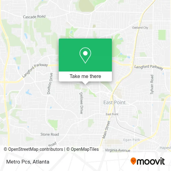 Metro Pcs map