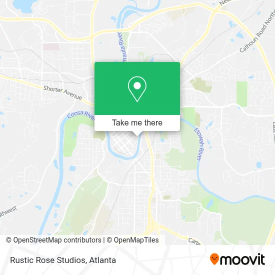 Rustic Rose Studios map