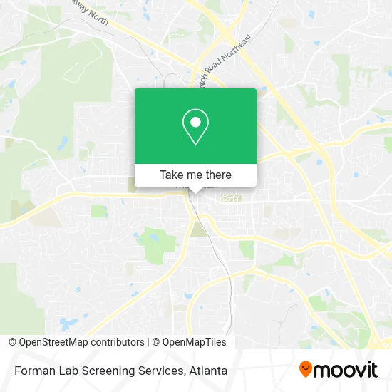 Forman Lab Screening Services map