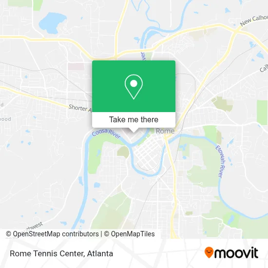 Rome Tennis Center map