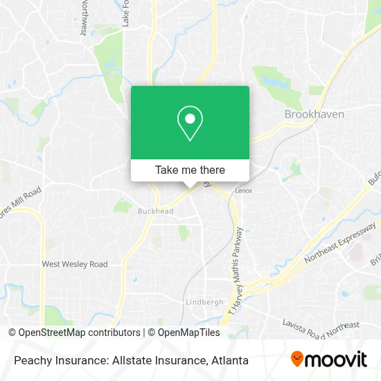 Peachy Insurance: Allstate Insurance map