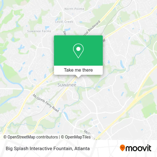 Big Splash Interactive Fountain map