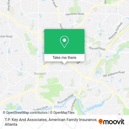 T.P. Key And Associates, American Family Insurance map