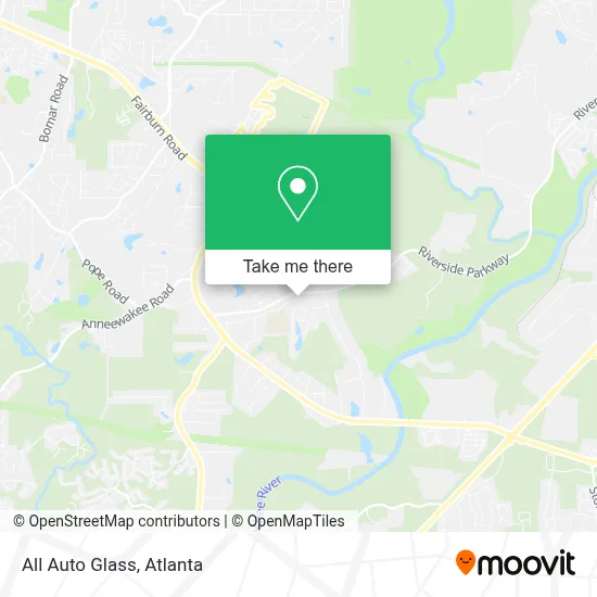 All Auto Glass map